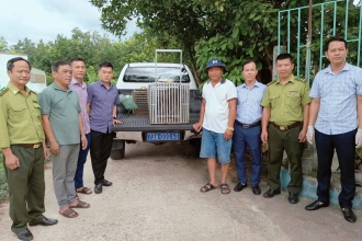 Tiếp nhận, cứu hộ 5 động vật hoang dã tại Phong Nha Kẻ Bàng